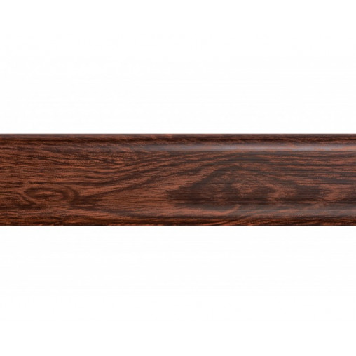 Плінтус ПВХ SAN DECOR 122 Дуб темний (56мм)