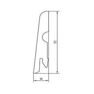 Плинтус МДФ Pedross P130054 (70мм) Плинтус МДФ Pedross P130054 (70мм)