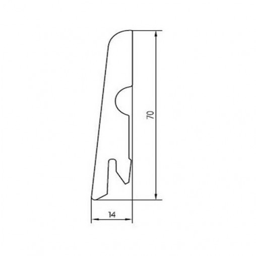 Плінтус МДФ Pedross P050284 (70мм)