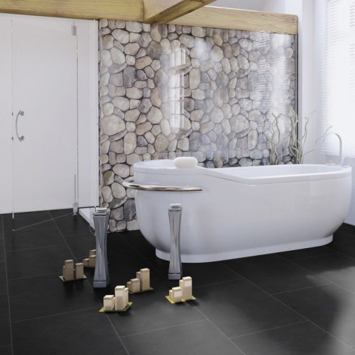 Вінілова плитка пвх WINEO 800 Stone XL Dark Slate клейовий | DB00085