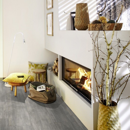 Вінілова плитка пвх WINEO 400 Stone Courage Stone Grey клейовий | DB00137