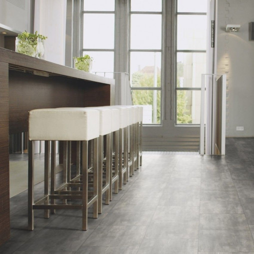 Вінілова плитка пвх WINEO 400 Stone Courage Stone Grey клейовий | DB00137