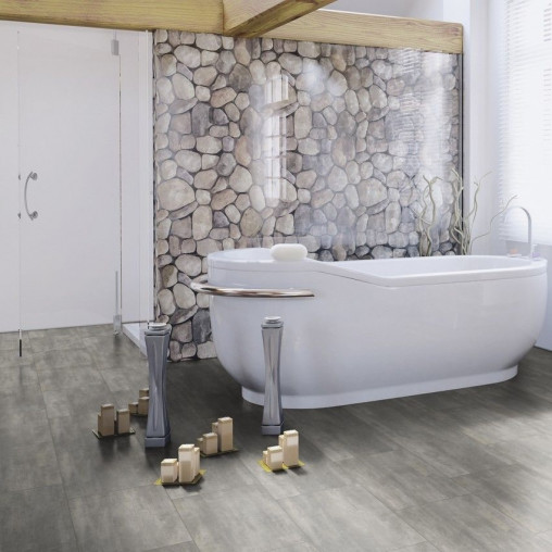 Вінілова плитка пвх WINEO 400 Stone Courage Stone Grey клейовий | DB00137