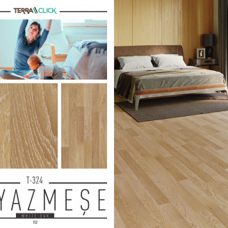 Ламінат VarioClic TerraClick Дуб білий T-324 Ламінат VarioClic TerraClick Дуб білий T-324