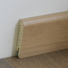 Деревянный плинтус Pedross White Oak Varnished (70мм)