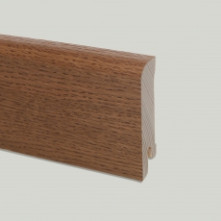 Деревянный плинтус Pedross дуб карри прямой (70мм)