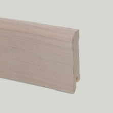 Дерев'яний плінтус Pedross дуб вибілений/крем прямий (70мм)