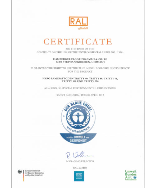 Сертификат  Haro