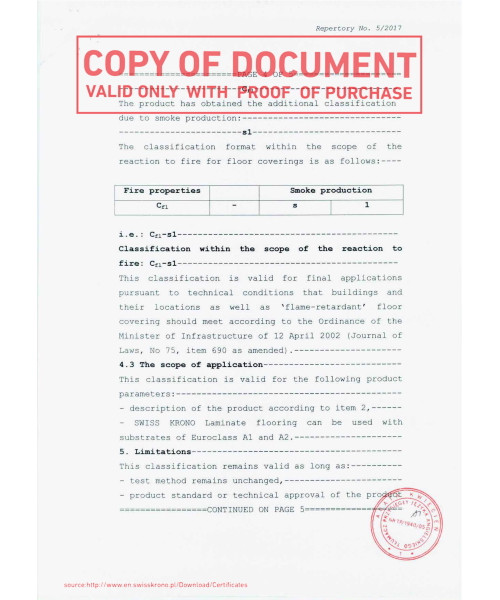 Сертификат Kronopol