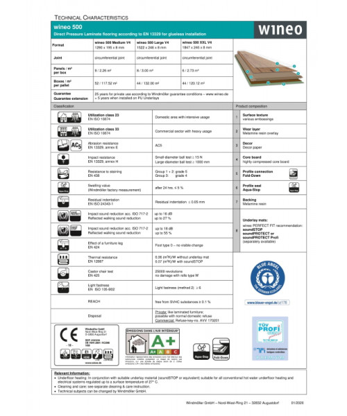 Сертификат Wineo