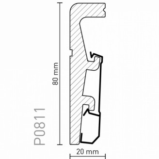 Плинтус Arbiton Vega Белый | P0811 Плинтус Arbiton Vega Белый | P0811