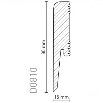 Плинтус Arbiton Dora Белый | D0810 Плинтус Arbiton Dora Белый | D0810