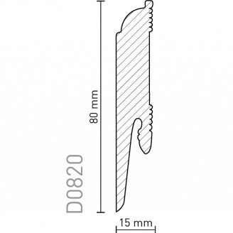 Плинтус Arbiton Dora Белый | D0820 Плинтус Arbiton Dora Белый | D0820