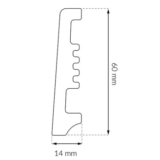 Плинтус Arbiton Avia 60 Белый | ST610 Плинтус Arbiton Avia 60 Белый | ST610