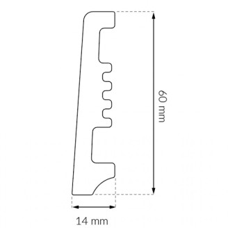 Плинтус Arbiton Avia 60 Антрацит | ST610 Плинтус Arbiton Avia 60 Антрацит | ST610