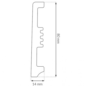Плинтус Arbiton Avia 80 Белый | ST810 Плинтус Arbiton Avia 80 Белый | ST810