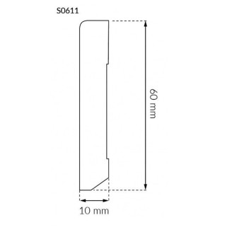 Плинтус Arbiton Stiq 60 Белый | SO611 Плинтус Arbiton Stiq 60 Белый | SO611