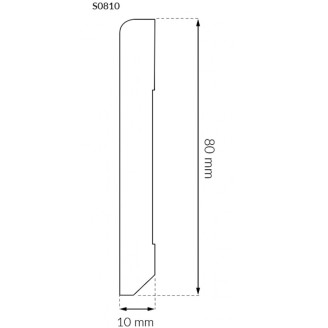 Плинтус Arbiton Stiq 80 Белый | SO810 Плинтус Arbiton Stiq 80 Белый | SO810