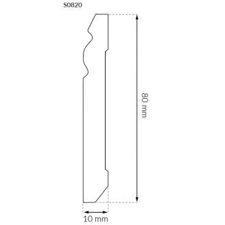 Плінтус Arbiton Stiq 80 Білий | SO820 Плінтус Arbiton Stiq 80 Білий | SO820