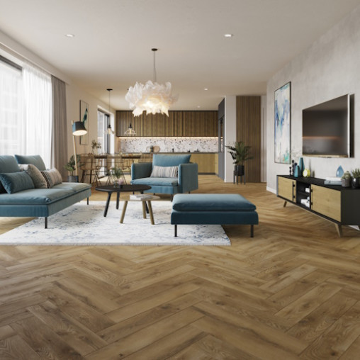 Ламінат Classen Ville 4V Herringbone Дуб Карріто | 63262