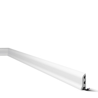 Плинтус NMC дюрополимерный FL3 WallStyl белый | 3004394