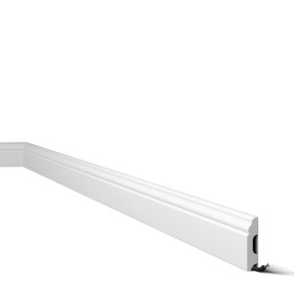 Плинтус NMC дюрополимерный FB1 WallStyl белый | 3012612