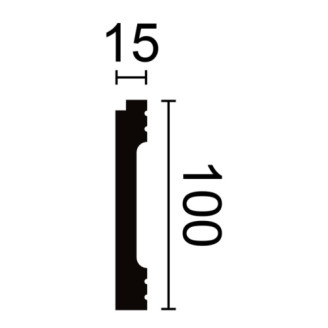 Плінтус NMC дюрополімерний FD1 WallStyl білий | 3000437