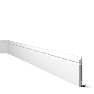 Плінтус NMC дюрополімерний FL2 WallStyl білий | 3013706