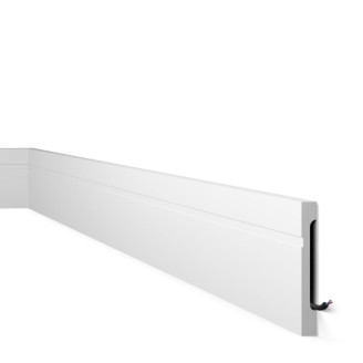 Плинтус NMC дюрополимерный FD15 WallStyl белый | 3038146