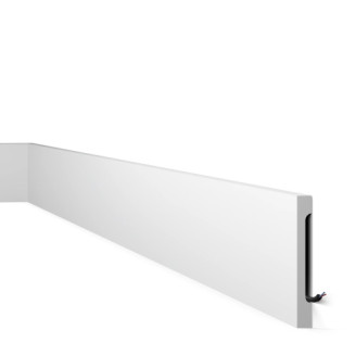 Плинтус NMC дюрополимерный FD15S WallStyl белый | 3037453