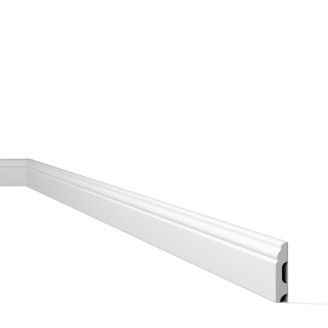 Плінтус NMC дюрополімерний FB1F WallStyl RAL9016 | 3013088