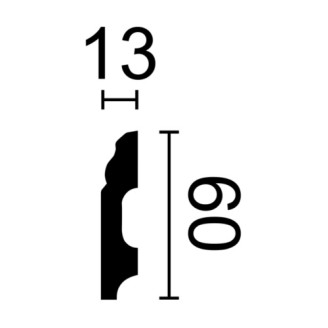 Плінтус NMC дюрополімерний FB1F WallStyl RAL9016 | 3013088