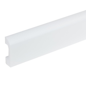 Плінтус дюрополімерний Cezar Elegance LPC-04 білий матовий | W-LS-LPC-04-101-200 Плінтус дюрополімерний Cezar Elegance LPC-04 білий матовий | W-LS-LPC-04-101-200