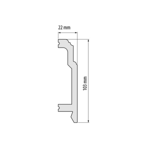 Плінтус дюрополімерний Cezar Elegance LPC-26 білий матовий | W-LS-LPC-26-101-200 Плінтус дюрополімерний Cezar Elegance LPC-26 білий матовий | W-LS-LPC-26-101-200