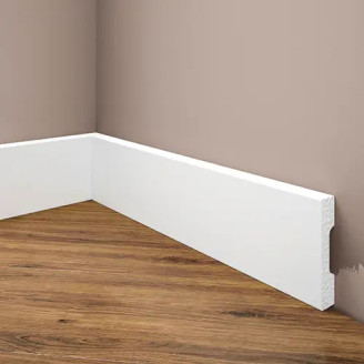 Плінтус дюрополімерний Cezar Elegance LPC-32 білий матовий | W-LS-LPC-32-101-200