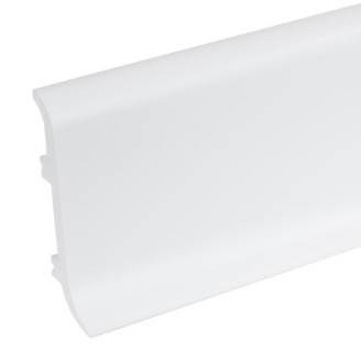 Плінтус дюрополімерний Cezar Elegance LPC-40 білий матовий | W-LS-LPC-40-101-244 Плінтус дюрополімерний Cezar Elegance LPC-40 білий матовий | W-LS-LPC-40-101-244