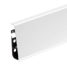 Плінтус ПВХ Cezar Hi Line Prestige Білий Глянець | W-PC-HLP-P089-250