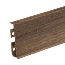 Плінтус ПВХ Cezar Hi Line Prestige Горіх Блюз Матовий | W-PC-HLP-M287-250