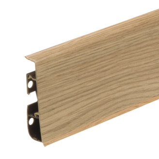 Плінтус ПВХ Cezar Hi Line Prestige Дуб Класичний Матовий | W-PC-HLP-M135-250