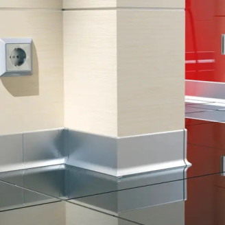 Плінтус алюміній Cezar C0 100 | W-AL-LP100-C0-250 Плінтус алюміній Cezar C0 100 | W-AL-LP100-C0-250