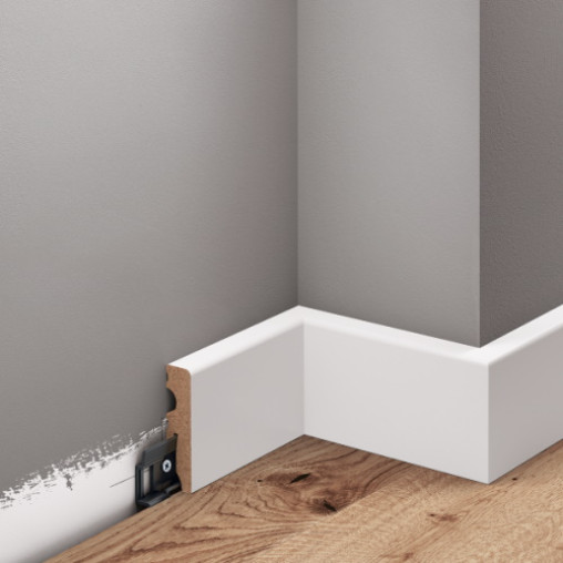 Плінтус Cezar MDF 678622 білий | W-MD-LP06011S03-9003OT