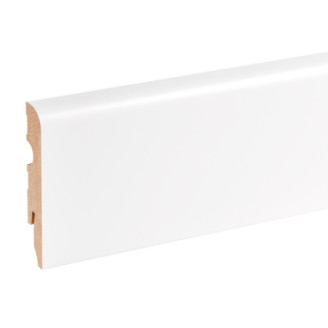 Плінтус Cezar MDF 678639 білий | W-MD-LP08013R10-9003OT Плінтус Cezar MDF 678639 білий | W-MD-LP08013R10-9003OT