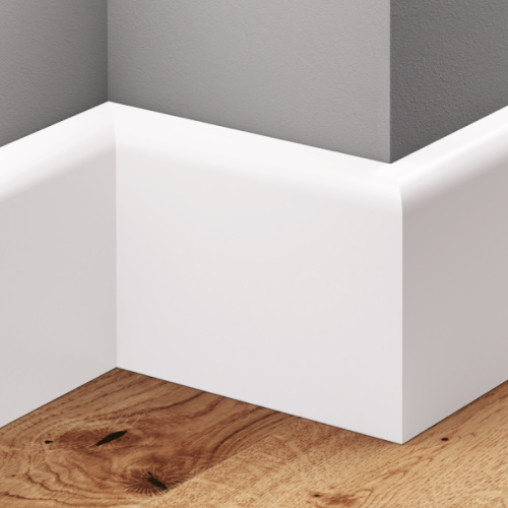 Плінтус Cezar MDF 678639 білий | W-MD-LP08013R10-9003OT