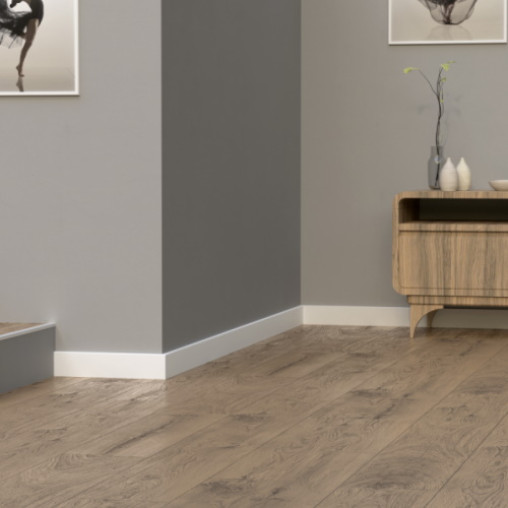 Плінтус Cezar MDF 810350 білий | W-MD-LP080145S03-9003OT
