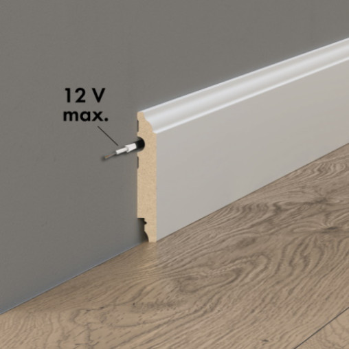 Плінтус Cezar MDF 810381 білий | W-MD-LP10016R08-9003OT