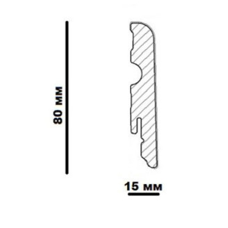 Плінтус FN Neuhofer Holz MDF FU077L FOEI259 Дуб бежевий | 548459 Плінтус FN Neuhofer Holz MDF FU077L FOEI259 Дуб бежевий | 548459