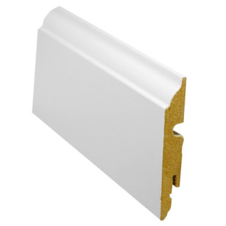 Плинтус FN Neuhofer Holz PAINT-ON MDF FU84L белый | 529194