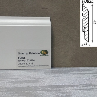 Плинтус FN Neuhofer Holz PAINT-ON MDF FU84L белый | 529194 Плинтус FN Neuhofer Holz PAINT-ON MDF FU84L белый | 529194
