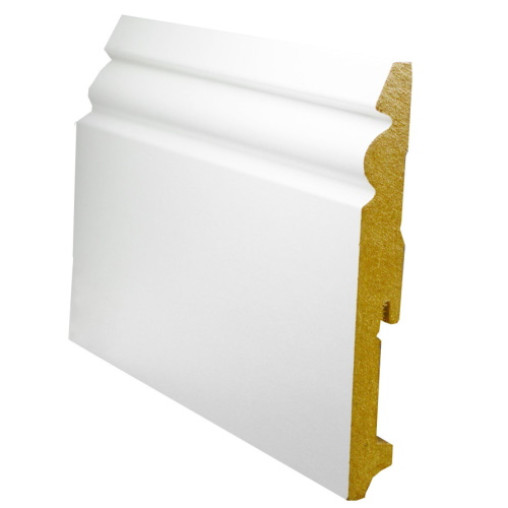 Плінтус FN Neuhofer Holz PAINT-ON MDF FU150L білий | 532915