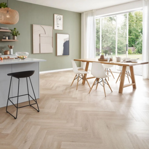 Вінілова плитка пвх WINEO 400 Wood XS Plain Oak Beige клейовий | DB281WXS